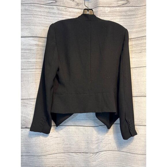 Vince Camuto Black Tailored Draped Blazer Jacket Size 4 - Picture 3 of 3